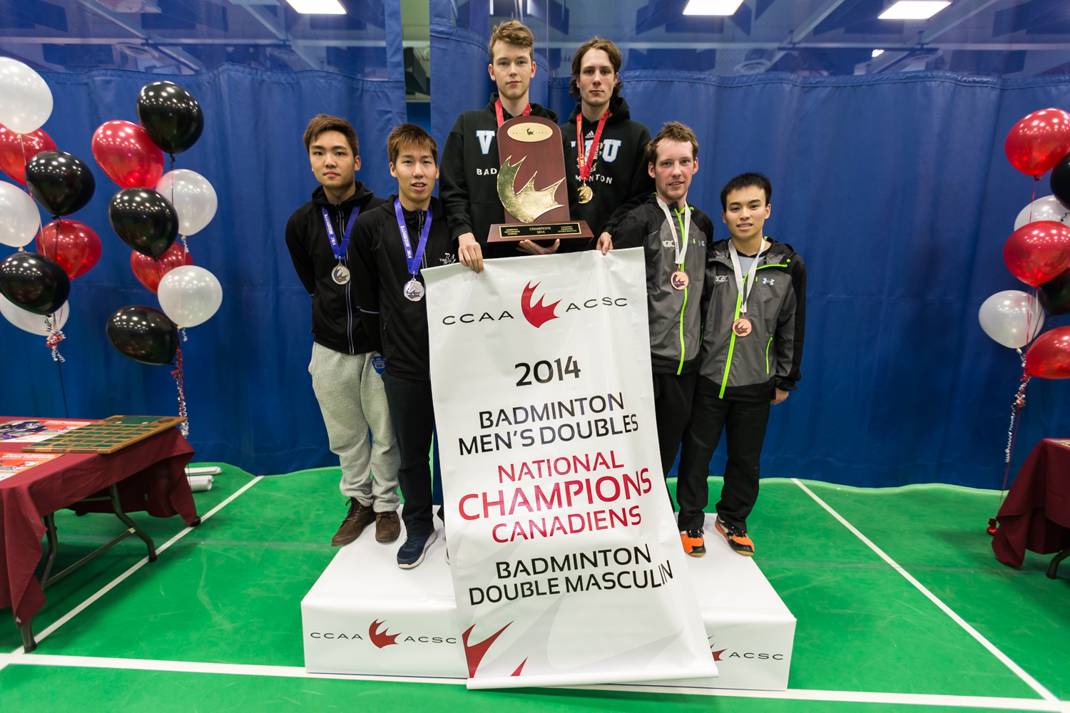 VIU Badminton - Graydon Robb and Pat Thompson - CCAA Men's Doubles Gold