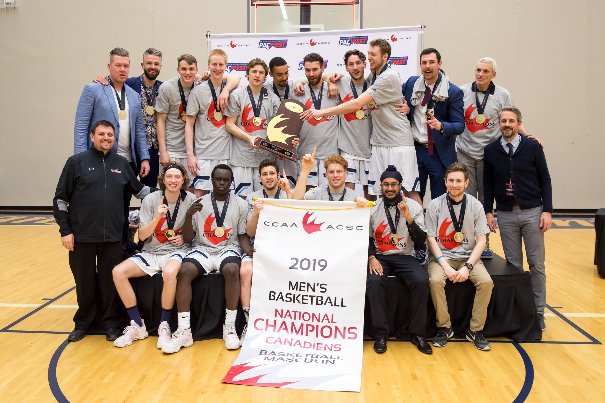 2019 VIU Mariners Men's Basketball - Gold Medallists