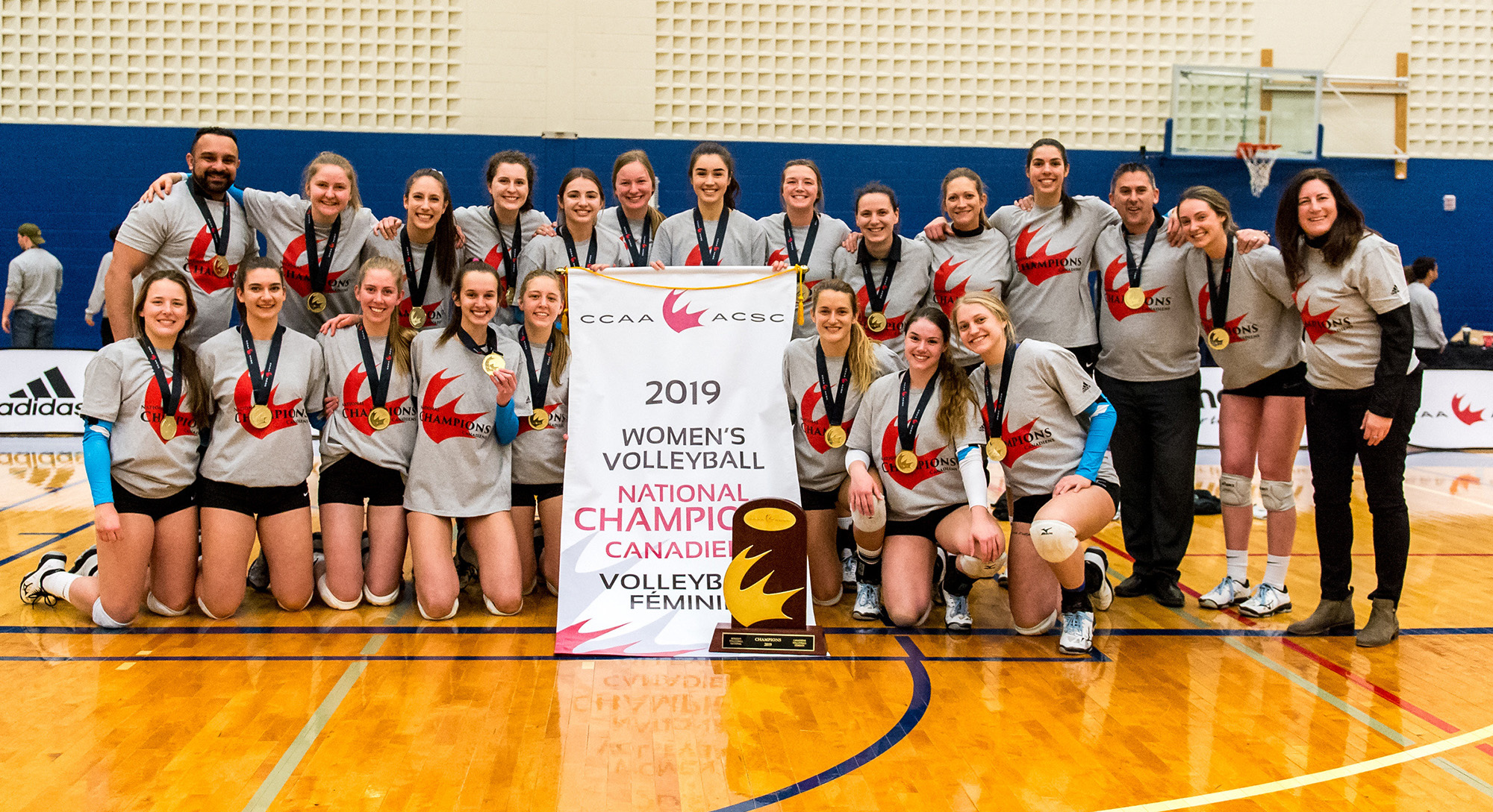 2019 VIU Mariners Women's Volleyball - Gold Medallists